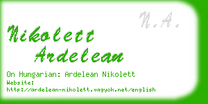 nikolett ardelean business card